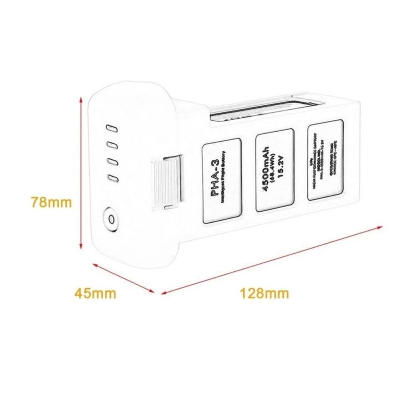 Batterie LiPo 4S 4500mAh pour DJI Phantom 3 Grande capacité longue durée de vol sécurité avancée photographie aérienne