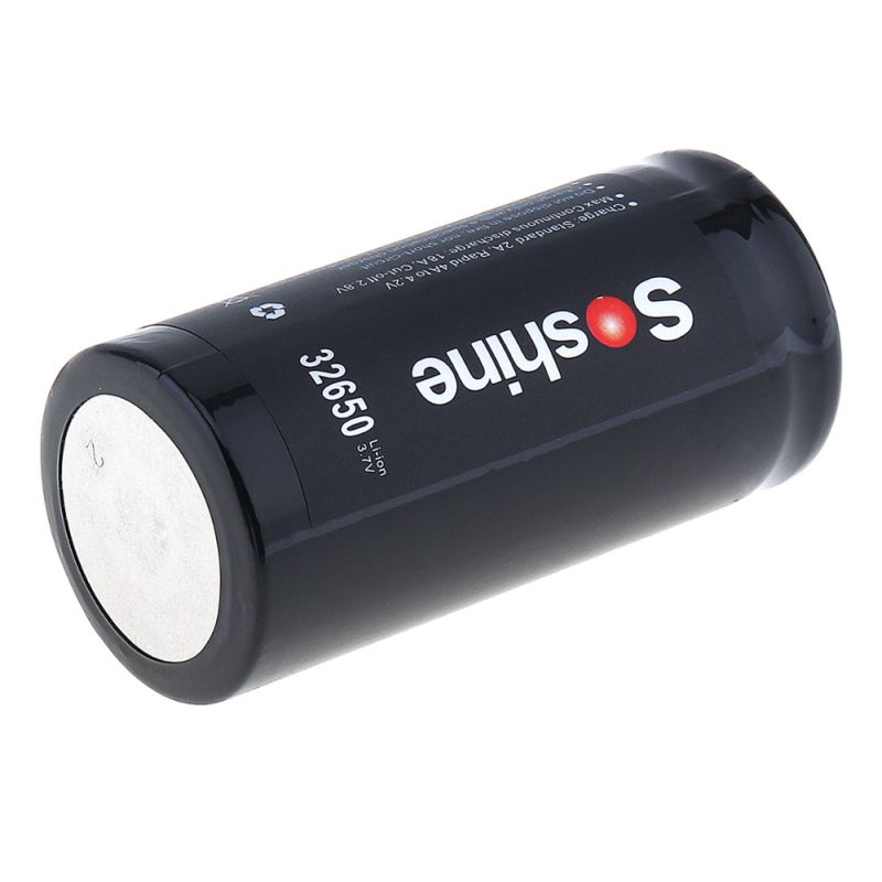 Batterie Rechargeable Soshine 6500mAh 3.7V 32650 Li-ion pour Outils Véhicules Haute Densité Énergétique Durable