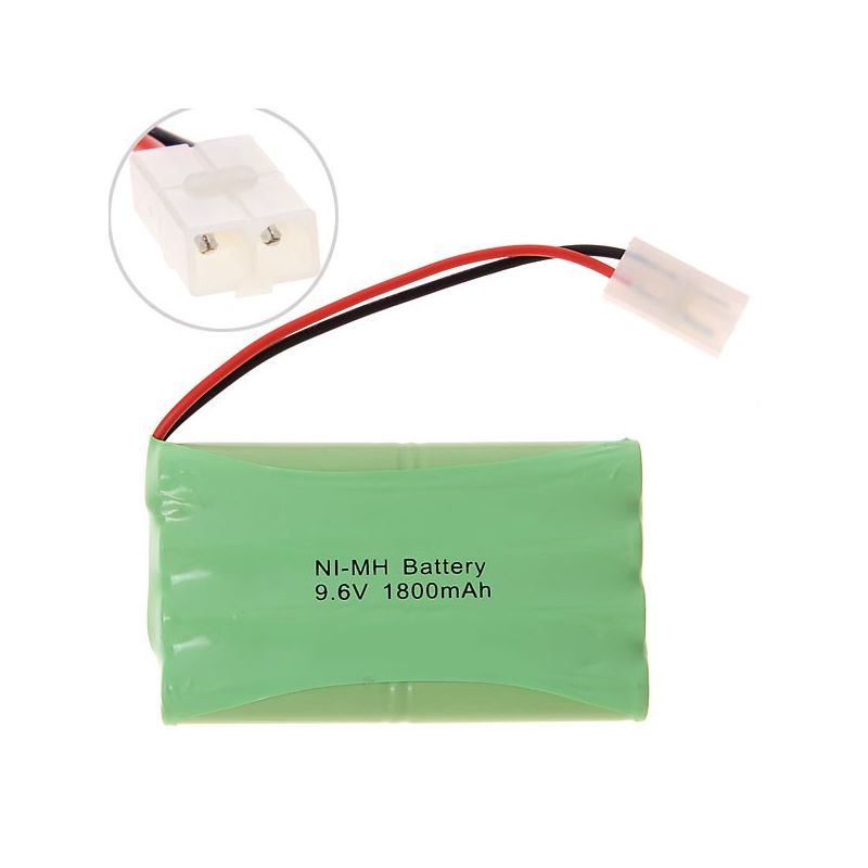 8x AA NiMH 9.6V 1800mAh Batterie Rechargeable Haute Capacité pour Voiture Jouet/Avion, Écologique