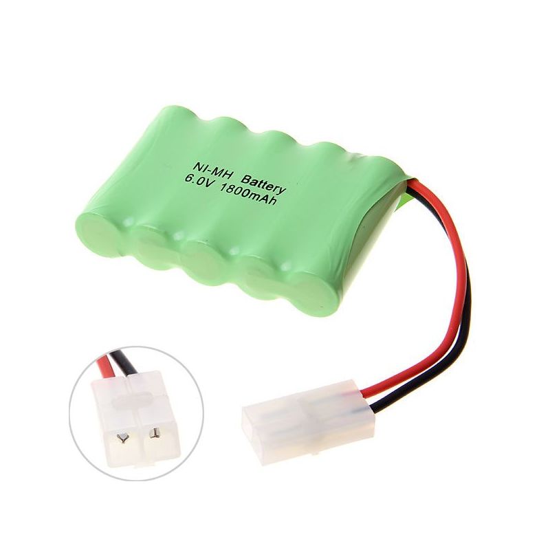 Pack de Batteries Rechargeables 6V AA 1800mAh Ni-MH Écologiques Haute Capacité pour Jouets et Électroniques