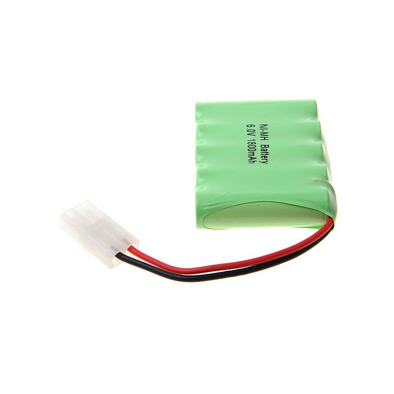 Pack de Batteries Rechargeables 6V AA 1800mAh Ni-MH Écologiques Haute Capacité pour Jouets et Électroniques