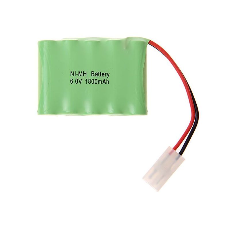 Pack de Batteries Rechargeables 6V AA 1800mAh Ni-MH Écologiques Haute Capacité pour Jouets et Électroniques