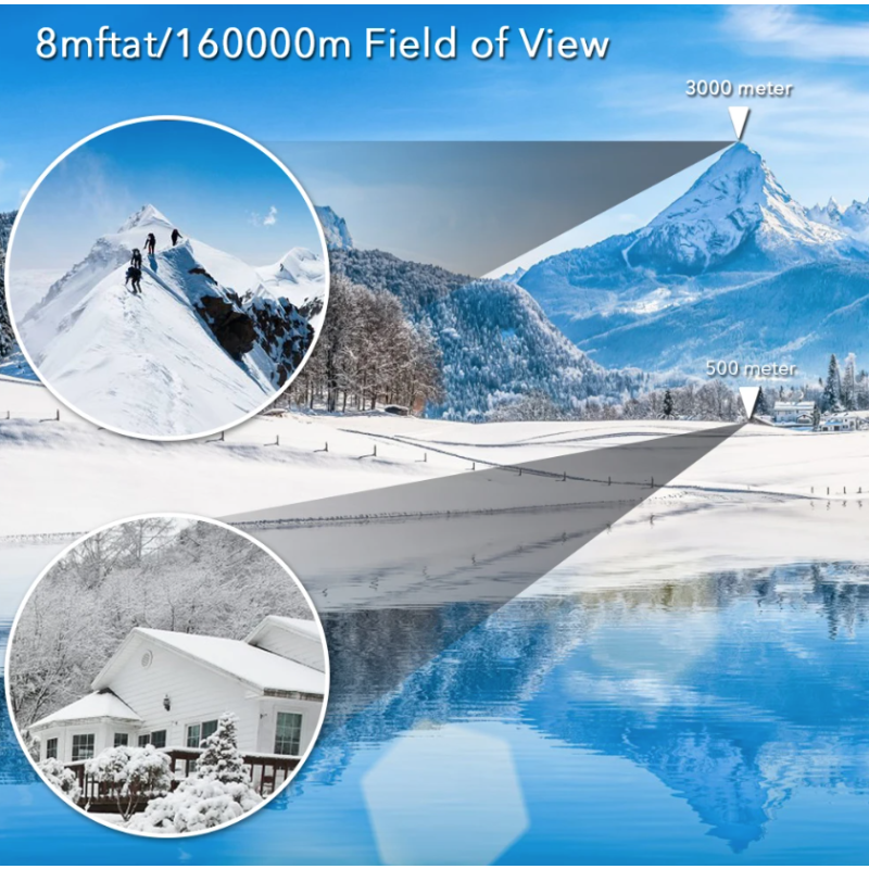 Jumelles 60x60 BAK4 Télescope optique Vision longue distance étanche et puissant pour aventure et observation