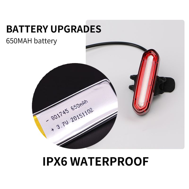 Éclairage vélo LED rechargeable USB lampe COB longue autonomie sécurité cycliste et visibilité maximale