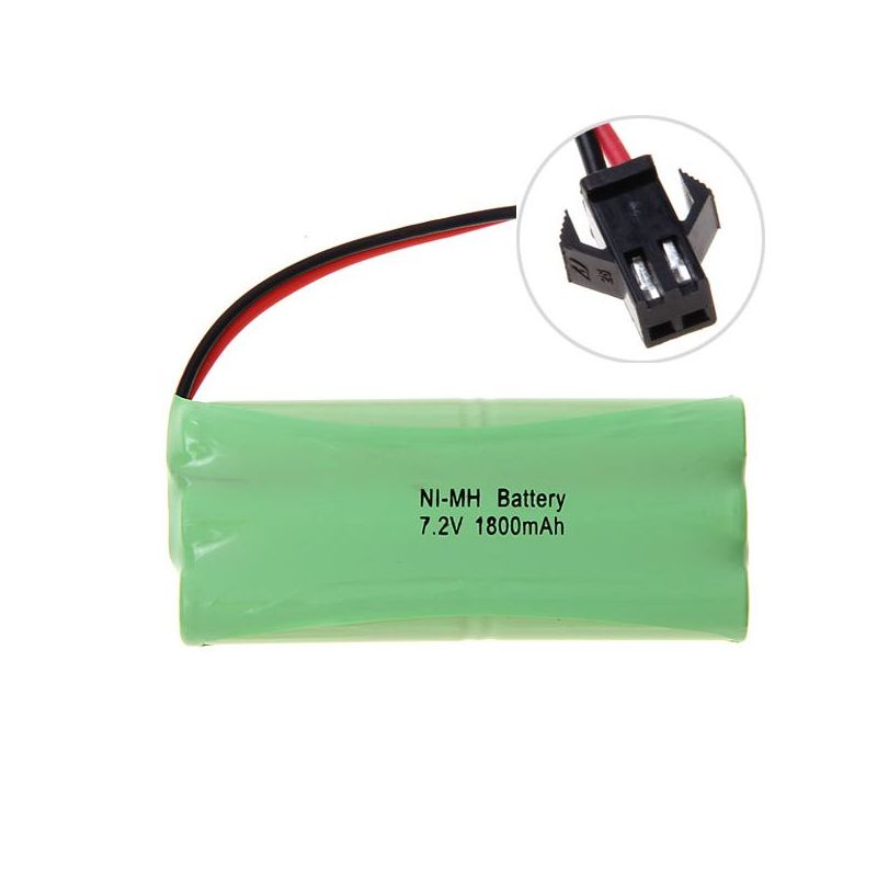 Batterie rechargeable Ni-MH 7.2V AA 1800mAh haute capacité pour voiture jouet avec prise SM écologique