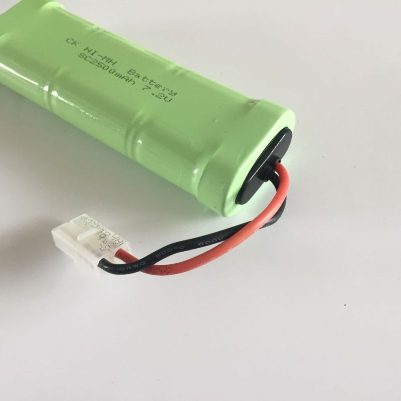 Batterie Ni-MH rechargeable 7.2V SC 2500mAh sans effet mémoire pour véhicules télécommandés et électroniques