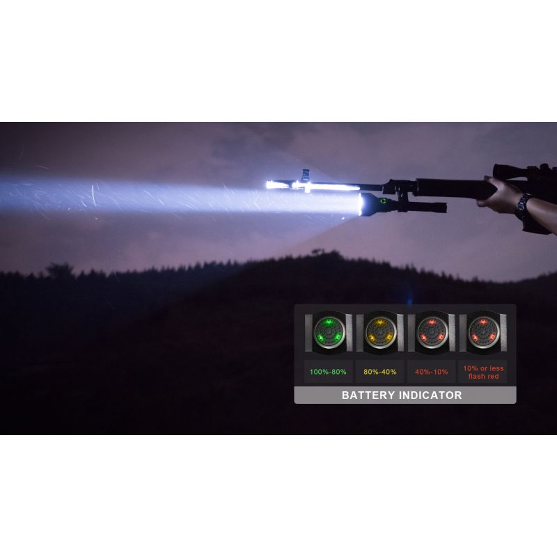 Lampe de poche Trustfire T70 Kit XHP35 HI 2300 lumens longue portée 1000 mètres LED rechargeable aventure outdoor