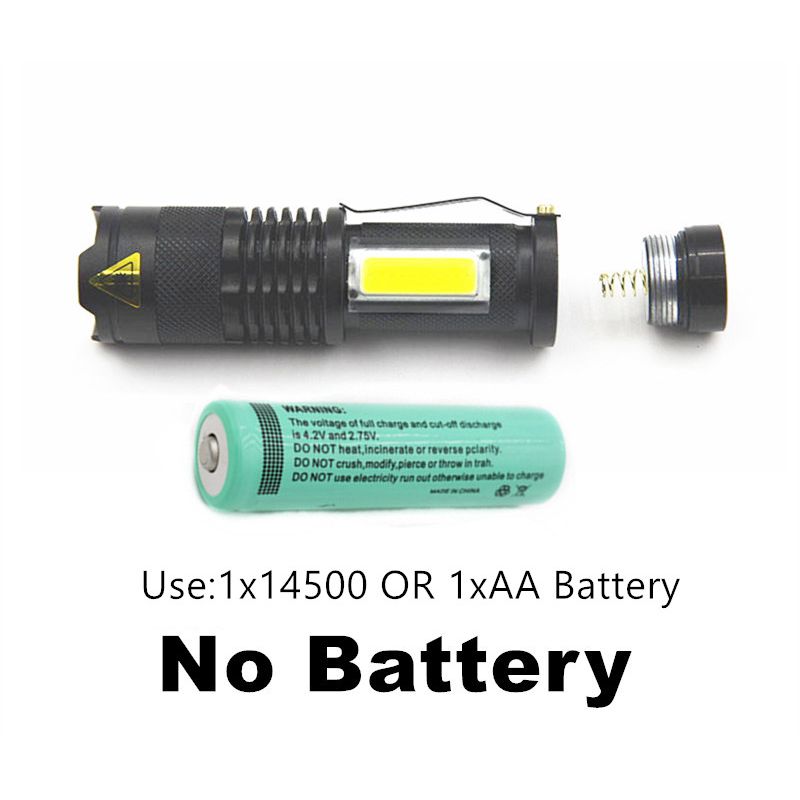 Lampe de poche SK68 LED XML-Q5 mini zoom éclairage portable longue durée vie 100000h randonnée moderne
