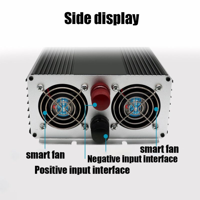 Onduleur à onde sinusoïdale pure 8000W Transformateur DC 24V en AC 220V pour système énergétique hors réseau