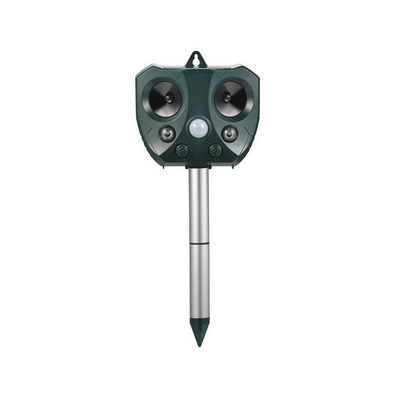 Répulsif Ultrasonique Solaire Jardin IP44 Silence Pour Animaux Écologique pour Oiseaux Chats et Ratons Laveurs