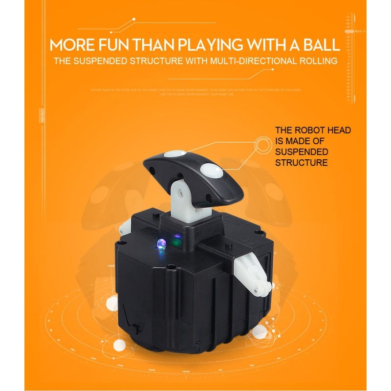 BB-8 Robot Télécommandé Star Wars Jouet Intelligent 2.4G Rotation 360° Amusement pour Enfants Cadeaux Parfaits