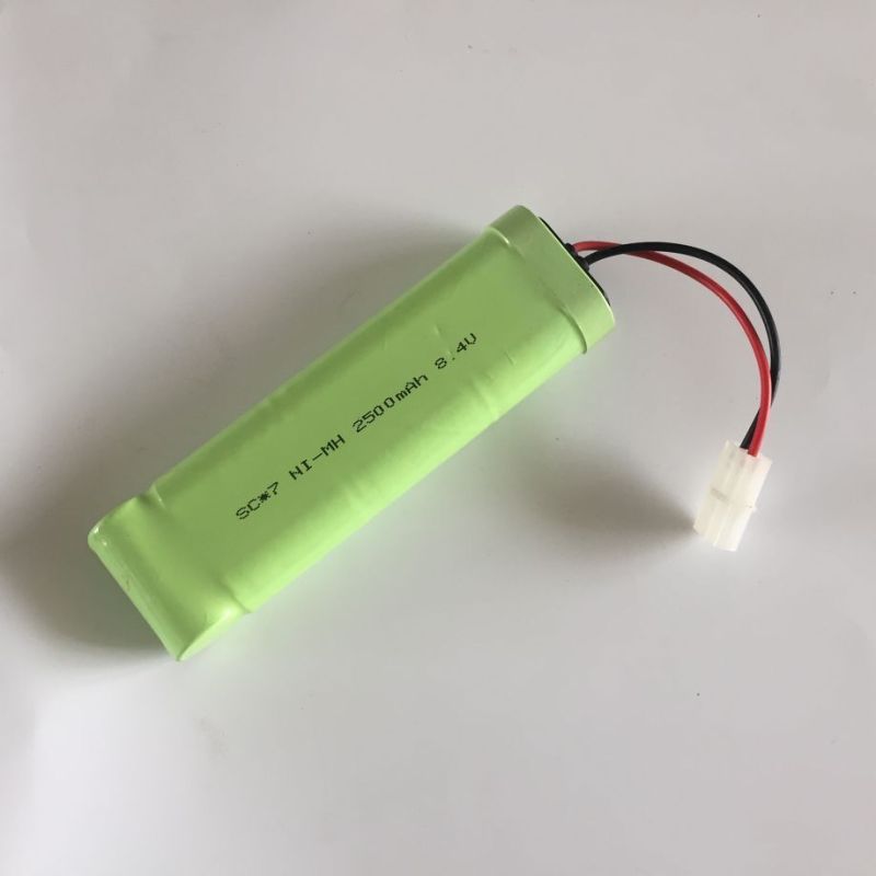 Batterie rechargeable écologique Ni-MH 8,4V SC*7 2500mAh pour véhicules télécommandés sans effet mémoire