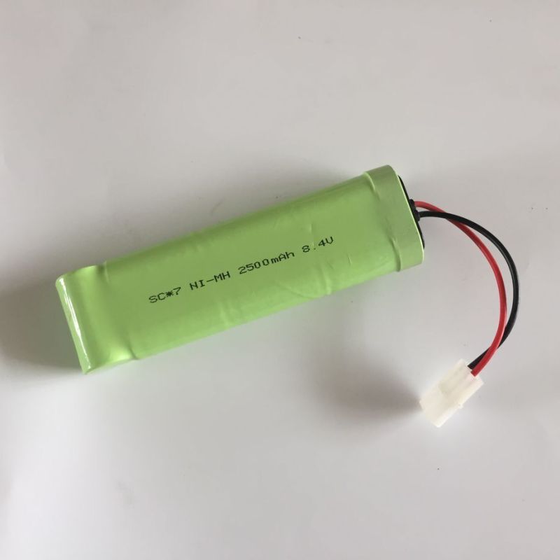 Batterie rechargeable écologique Ni-MH 8,4V SC*7 2500mAh pour véhicules télécommandés sans effet mémoire