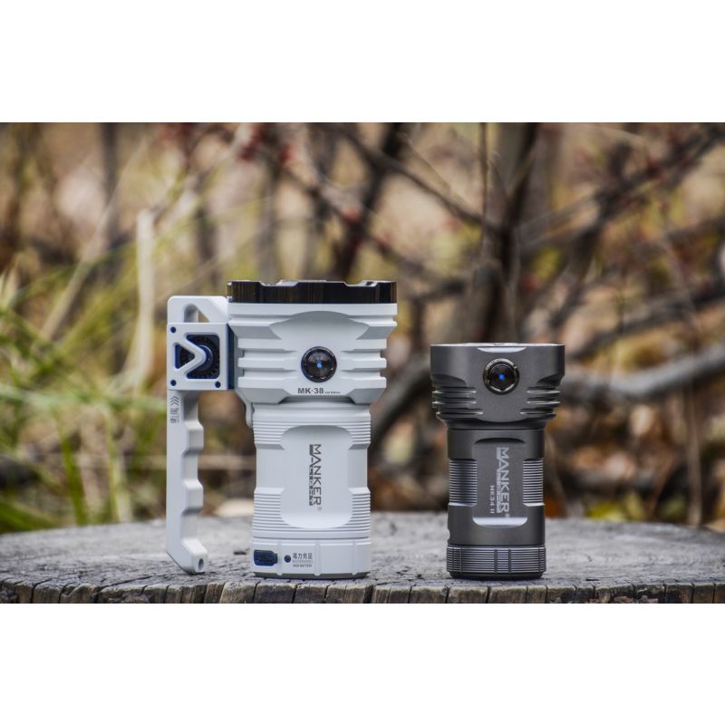 Manker MK38 Lampe de Poche LED 8x XHP70.2 41500 Lumens Projecteur Portable Éclairage Multifonction