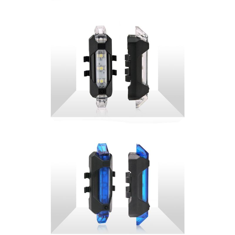 Feu arrière vélo portable USB rechargeable sécurité cycliste LED Visibilité cyclisme urbain modes flash dynamiques