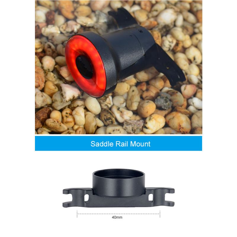 XLITE100 Vélo Intelligent Lumière Arrière Super Lumineux USB Lentille Anti-éblouissement Sécurité Cyclisme