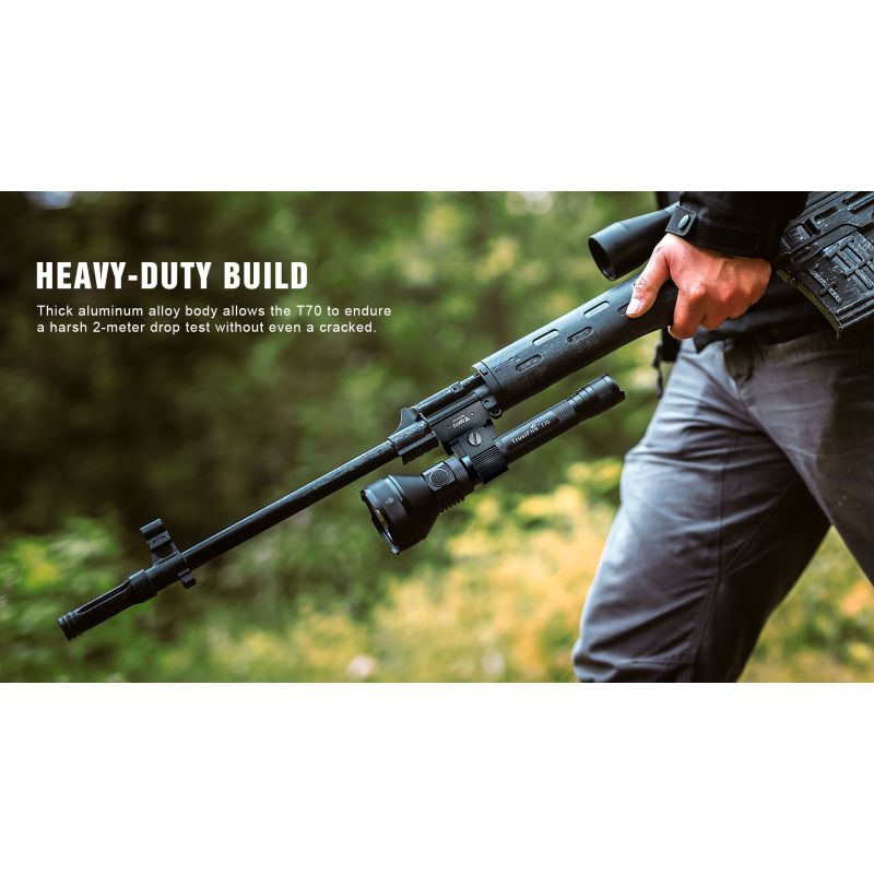 Lampe de poche Trustfire T70 Kit XHP35 HI 2300 lumens longue portée 1000 mètres LED rechargeable aventure outdoor