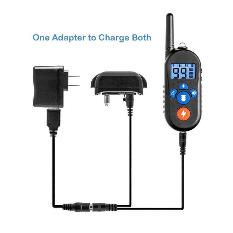 Collier de dressage télécommande étanche rechargeable pour chiens petits moyens grands 3 modes efficaces