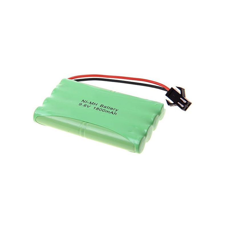 Batterie rechargeable 9.6V Ni-MH AA 1800mAh sans effet mémoire haute capacité prise SM éco-responsable