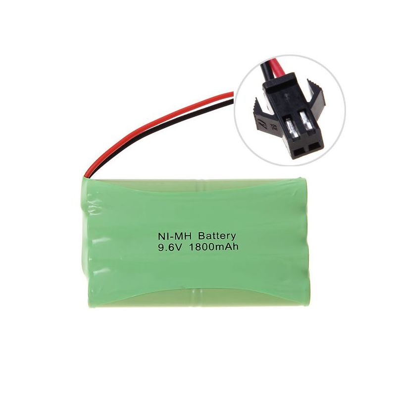 Batterie rechargeable 9.6V Ni-MH AA 1800mAh sans effet mémoire haute capacité prise SM éco-responsable