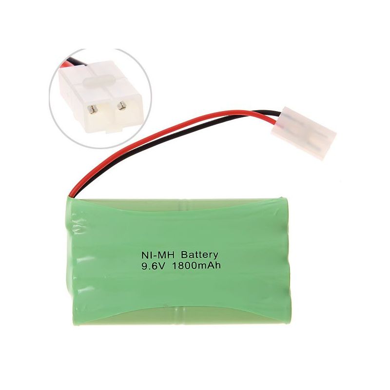 Batterie Rechargeable Ni-MH 9.6V AA 1800mAh Energie Verte pour Jouets Télécommandés et Appareils Électroniques