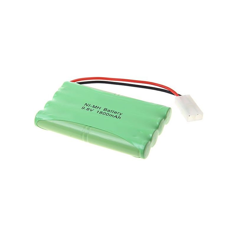 Batterie Rechargeable Ni-MH 9.6V AA 1800mAh Energie Verte pour Jouets Télécommandés et Appareils Électroniques