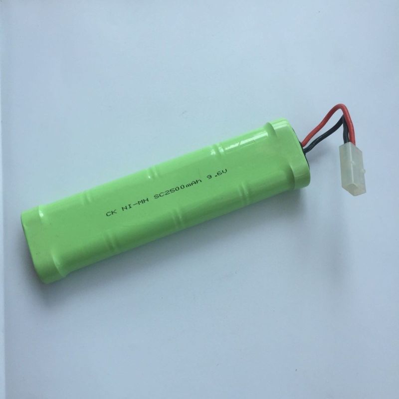 Batterie Rechargeable Ni-MH 9,6V SC*8 2500mAh Haute Performance pour Voiture RC et Modèle Réduit Avion