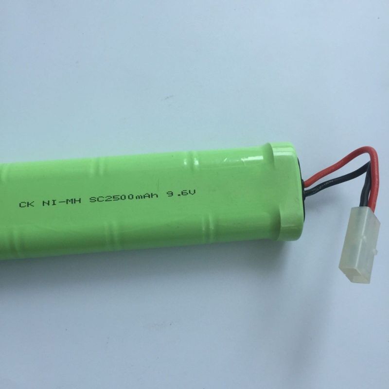 Batterie Rechargeable Ni-MH 9,6V SC*8 2500mAh Haute Performance pour Voiture RC et Modèle Réduit Avion