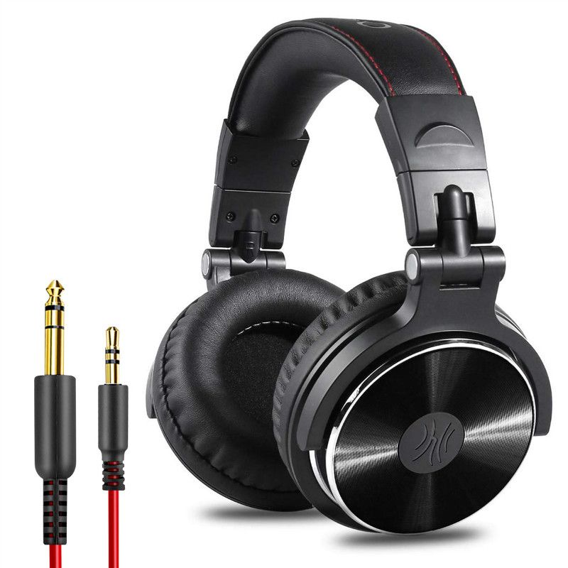 Casque Studio Professionnel Oneodio Pro-10 Design Pliable Audio HiFi Casque DJ Filaire Son Équilibré 50mm Noir