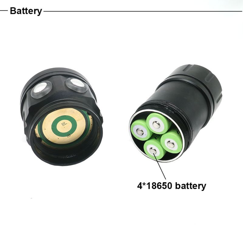 Lampe de plongée sous-marine QH14/QH27 20000 lumens avec LED pour exploration sous-marine et vie marine