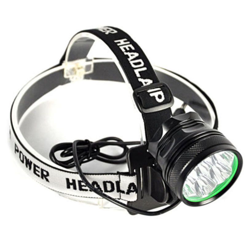 Phare vélo 9T6 LED 10800 lumens pour cyclisme nocturne sécurité IP65 étanche trois modes bandeau réglable neuf