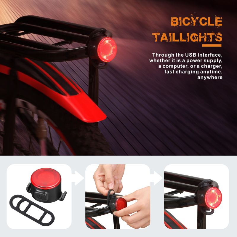 Lumières de vélo NiteBeam BR05 5 LED 5000 lumens phare vélo USB rechargeable sécurité cycliste haute luminosité
