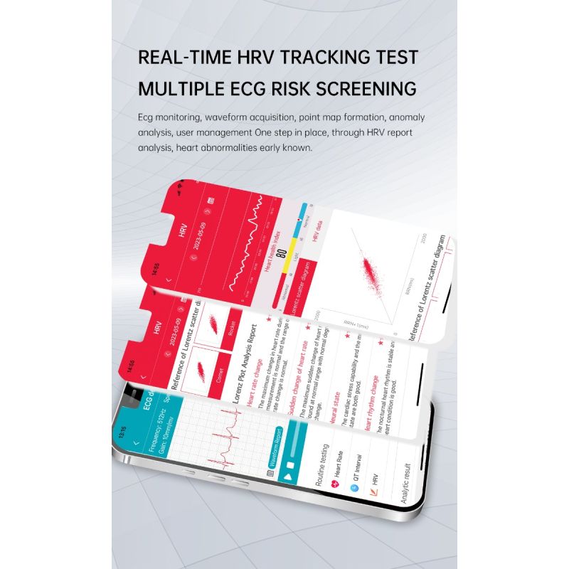 Montre connectée ET540 Smartwatch Santé: Glycémie, ECG, Température, Pression Artérielle, Appel Bluetooth