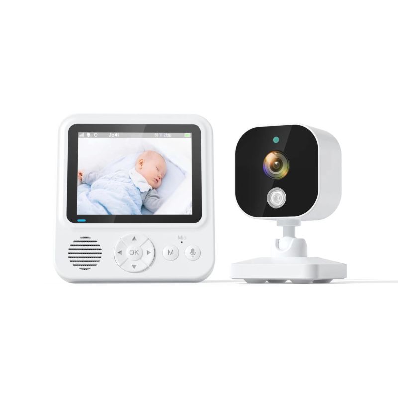 Moniteur vidéo bébé AMB900 2,8 pouces 720P zoom 4X interphone bidirectionnel sécurité à domicile vision nocturne