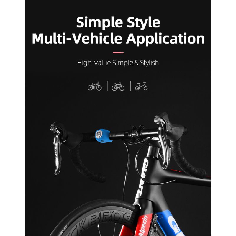 Cloche Électrique Vélo ROCKBROS 110 dB Son Puissant Étanche Sécurité Cyclisme Urbain et VTT Accessoire Essentiel