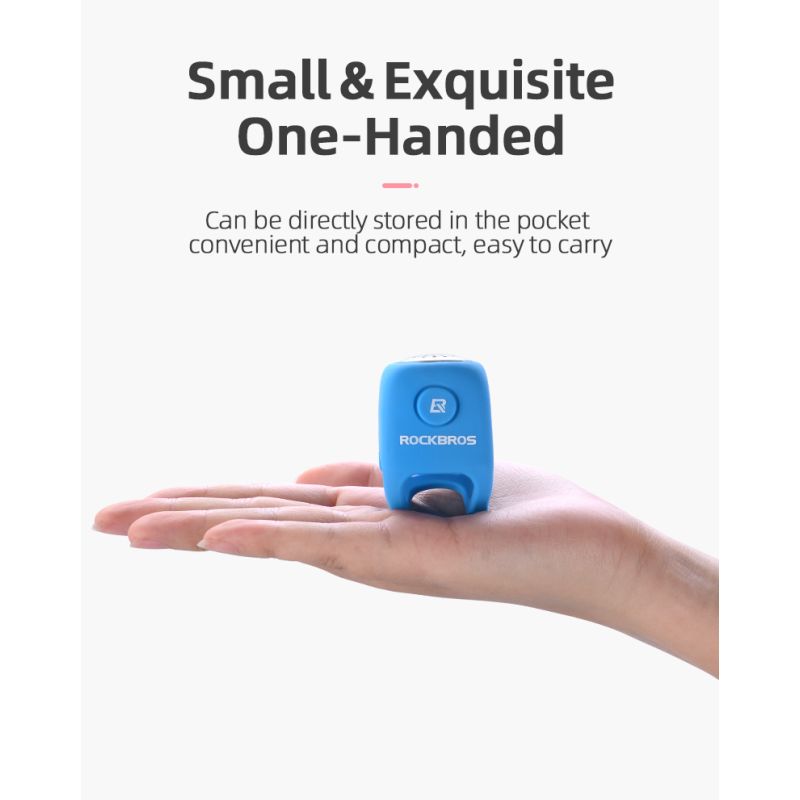 Cloche Électrique Vélo ROCKBROS 110 dB Son Puissant Étanche Sécurité Cyclisme Urbain et VTT Accessoire Essentiel