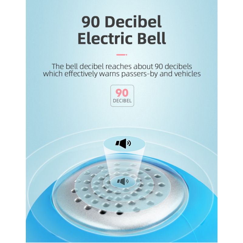 Cloche Électrique Vélo ROCKBROS 110 dB Son Puissant Étanche Sécurité Cyclisme Urbain et VTT Accessoire Essentiel