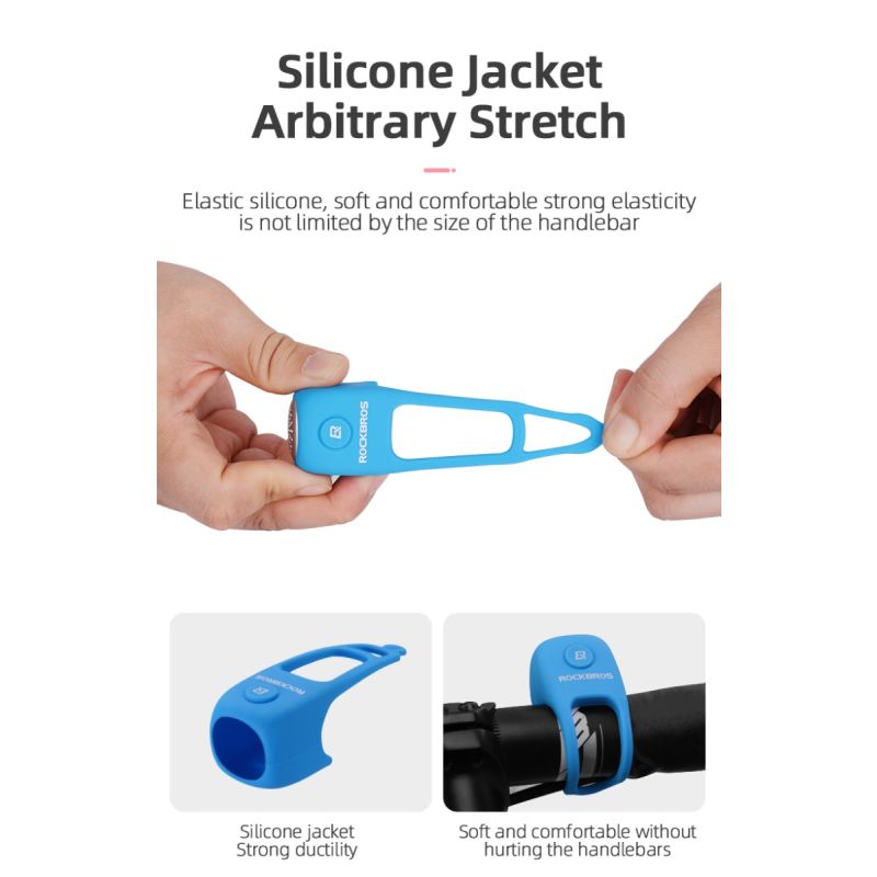 Cloche Électrique Vélo ROCKBROS 110 dB Son Puissant Étanche Sécurité Cyclisme Urbain et VTT Accessoire Essentiel