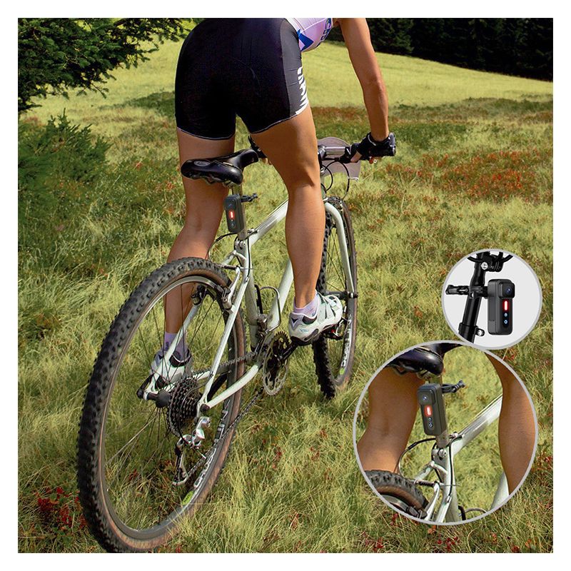 Enregistreur Vélo 1080P avec Caméra Vlog Portable et Feu Arrière Haute Visibilité pour Cyclisme Urbain