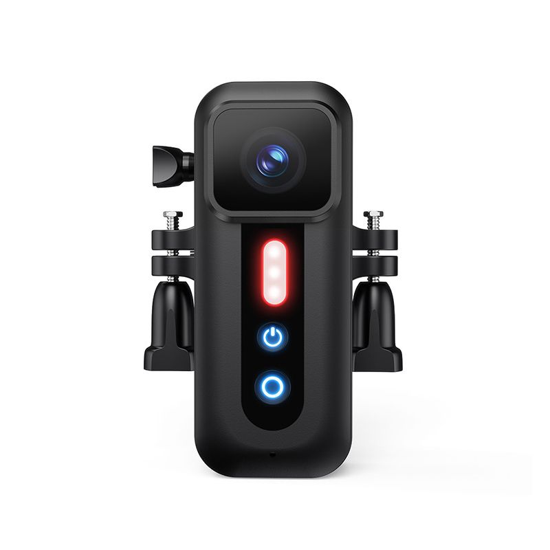 Enregistreur Vélo 1080P avec Caméra Vlog Portable et Feu Arrière Haute Visibilité pour Cyclisme Urbain