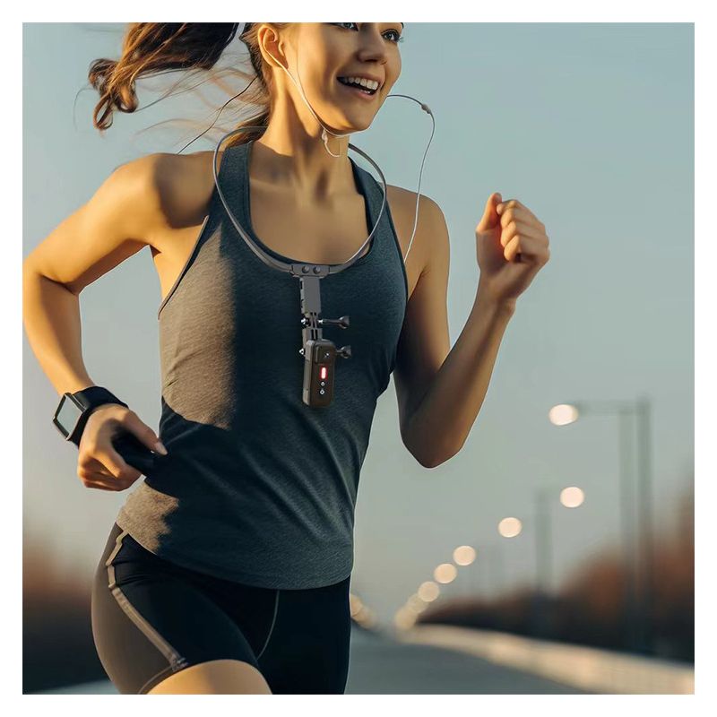 Enregistreur Vélo 1080P avec Caméra Vlog Portable et Feu Arrière Haute Visibilité pour Cyclisme Urbain