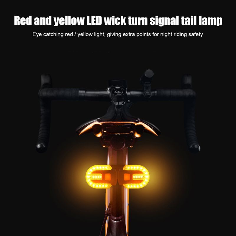 Clignotant Vélo Feu Arrière LED Haute Efficacité Rechargeable USB Accessoire Sécurité Sans Fil Cyclisme Extérieur