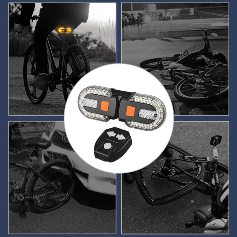 Clignotant Vélo Feu Arrière LED Haute Efficacité Rechargeable USB Accessoire Sécurité Sans Fil Cyclisme Extérieur