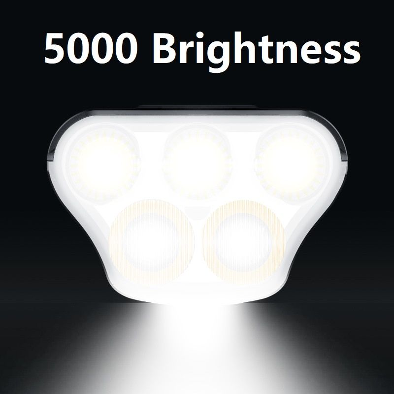 Mangeleyes M5 Lumière de Vélo LED 5000 Lumens Sécurité Cyclisme Nocturne Batterie 20000mAh Rechargeable USB