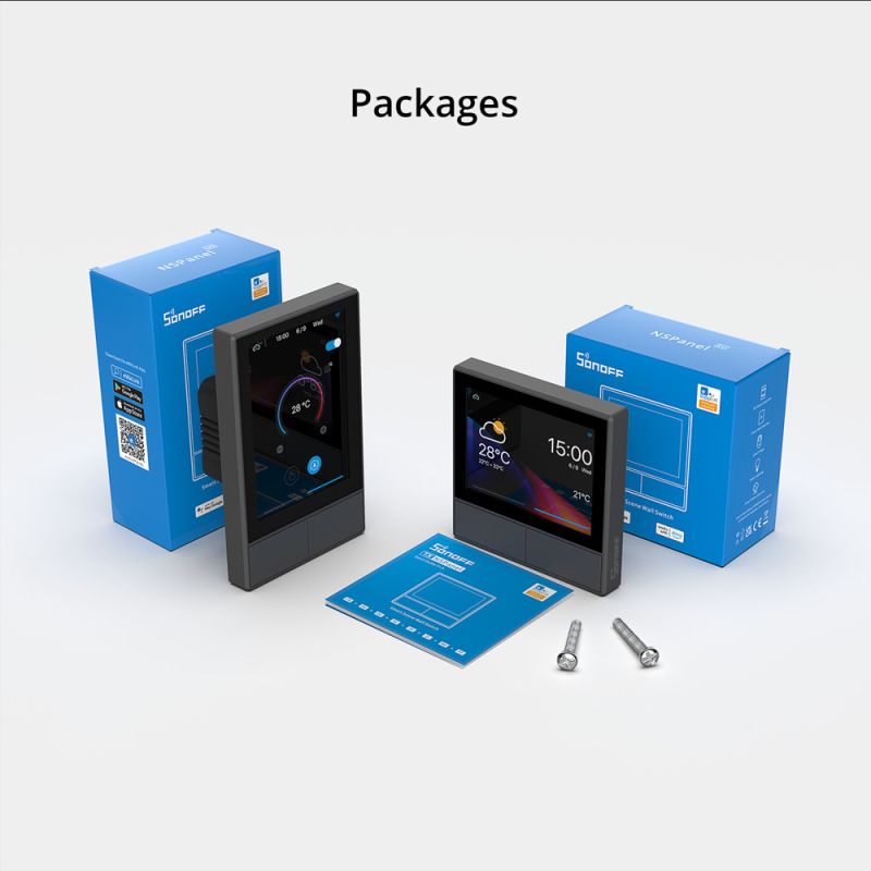 SONOFF NSPanel commutateur intelligent maison moderne écran tactile contrôle basé sur des scénarios WiFi Alexa
