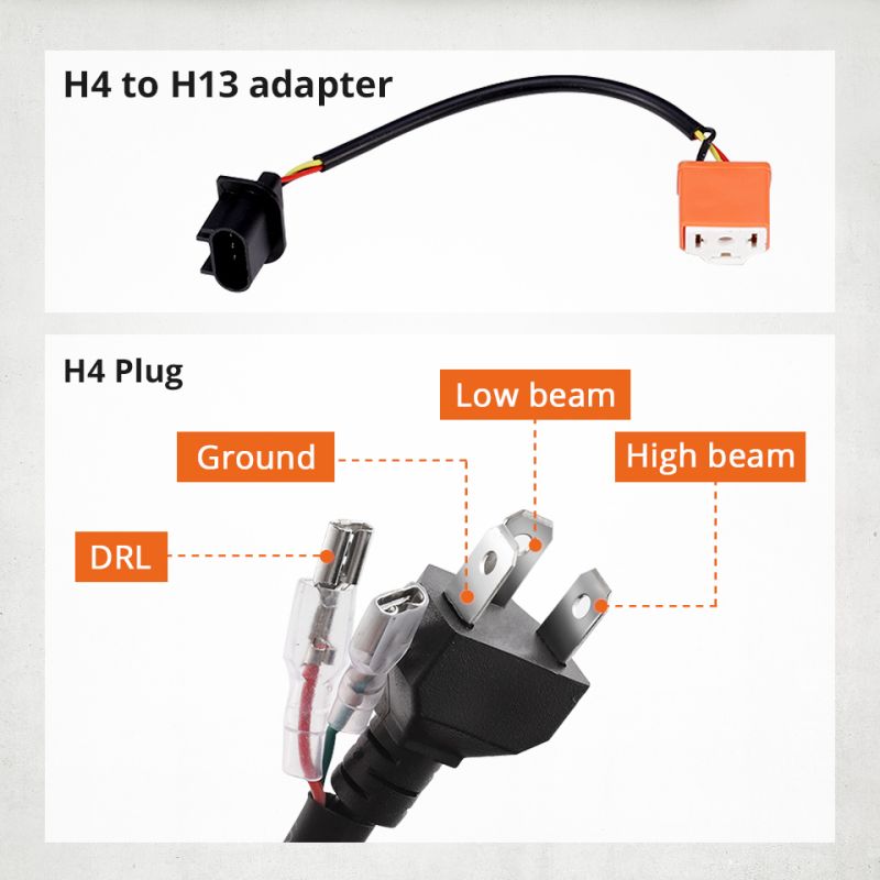 Phares LED 7 pouces CO LIGHT pour Jeep Wrangler et Lada Niva œil d'ange blanc jaune DRL visibilité accrue