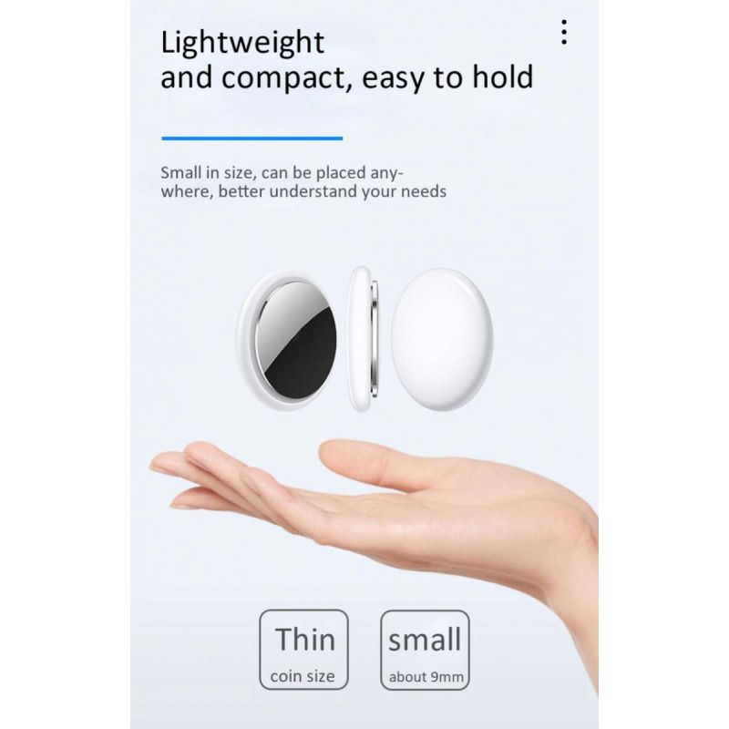 Mini traqueur GPS Bluetooth 4.0 dispositif anti-perte léger design compact recherche en un clic pour animaux et clés