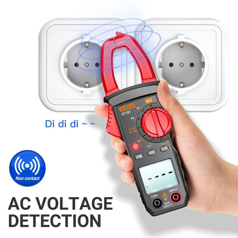 ANENG ST180 multimètre pince ampèremétrique numérique, testeur 4000 pts NCV AC/DC, outils électricien portable