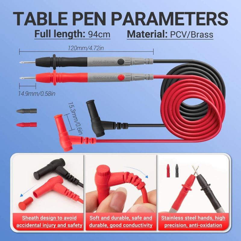 ANENG ST180 multimètre pince ampèremétrique numérique, testeur 4000 pts NCV AC/DC, outils électricien portable