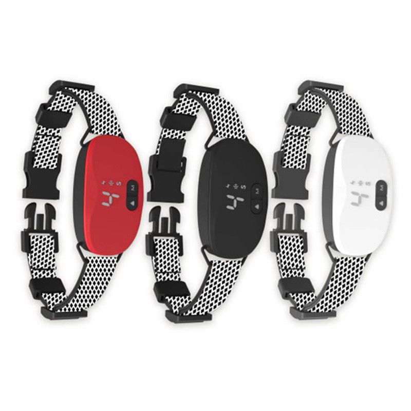 Collier Anti Aboiement Automatique Rechargeable Étanche IP67 Solution de Dressage Humaine pour Chiens